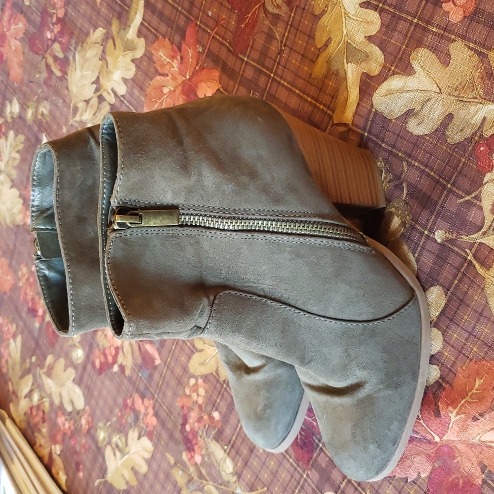 Olive Ankle Bootie